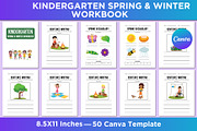 KINDERGARTEN SPRING &WINTER WORKBOOk, a Stationery Template by Shumaya (Thumbnail 1 of 5)