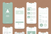 Mobile App Wireframe UI UX Design, a Wireframe Template by MightyDesign (Thumbnail 2 of 6)