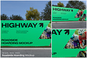 Roadside Hoarding Mockup, an Advertising Mockup by Unerispace (Thumbnail 1 of 4)
