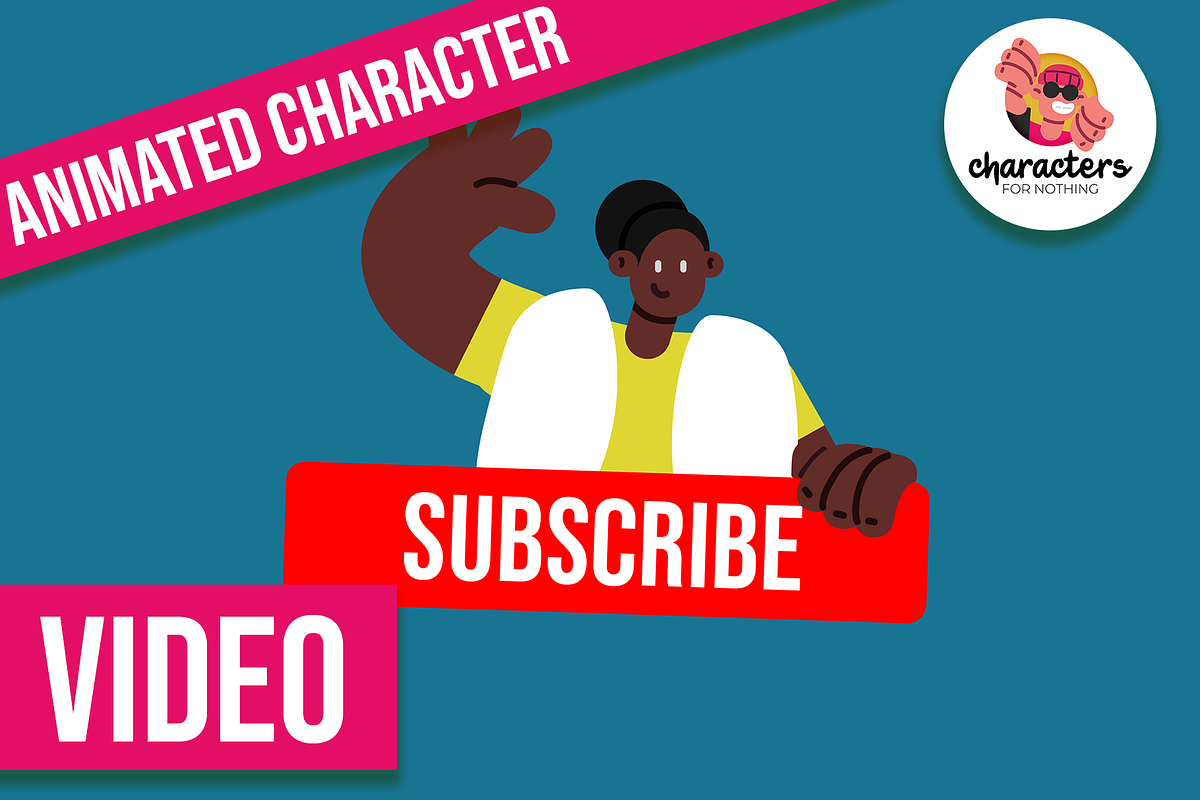 Subscribe animation | Character, a Marketing Template by Characters for ...
