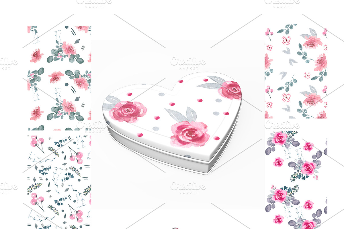 Delicate watercolors collection, an Object Graphic by JuliaFast (Photo 4 of 6)