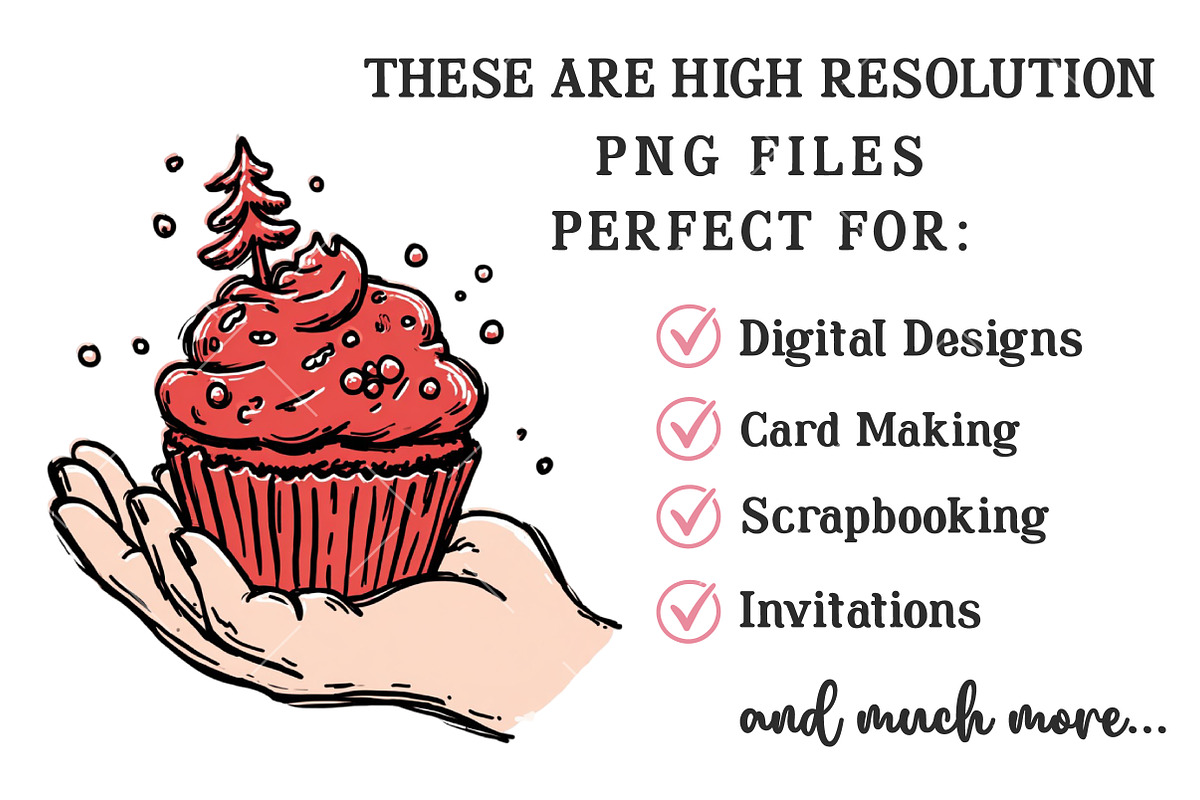 Hand Drawn Christmas Clipart, an Illustration by OK Design (Photo 6 of 6)