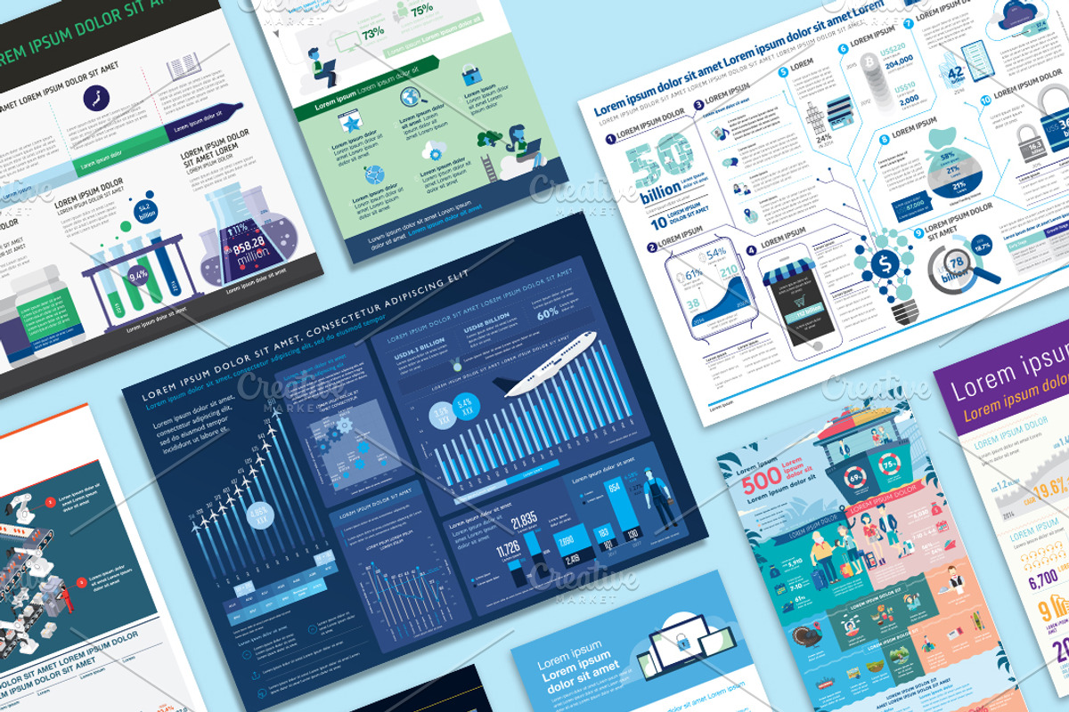 Customade Infographic Theme Template, a Presentation Template by astrographic (Photo 2 of 6)