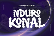 Nduro Konal - Liquid Display Font, a Handwritten Font by twinstd (Thumbnail 1 of 9)