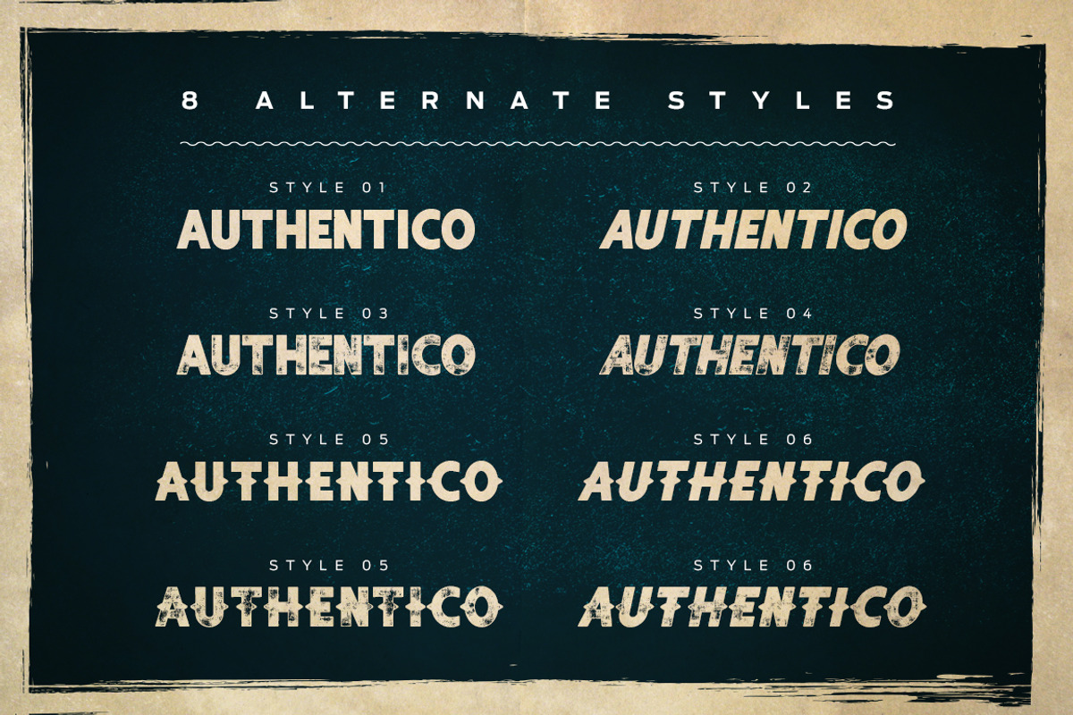Authentico Display Font preview 3