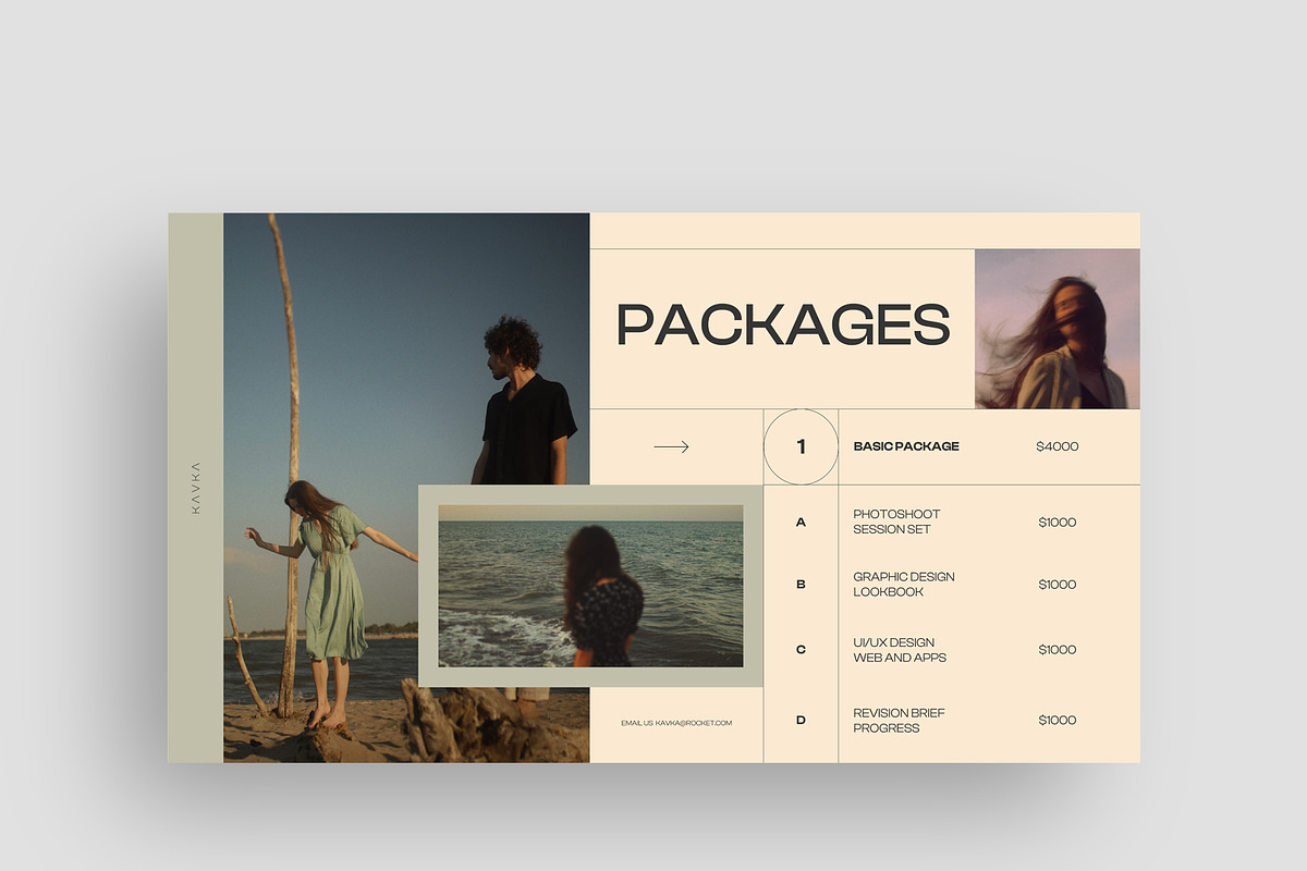 KAVKA - Pitch Deck Template Kit, a Social Media Template by Creative Zeune (Photo 3 of 3)
