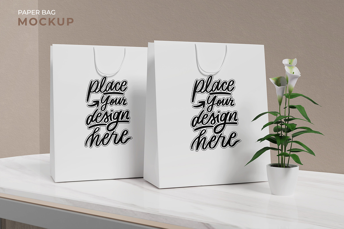 Paper Bag Mockup, a Packaging Mockup by My Mockup (Photo 4 of 7)