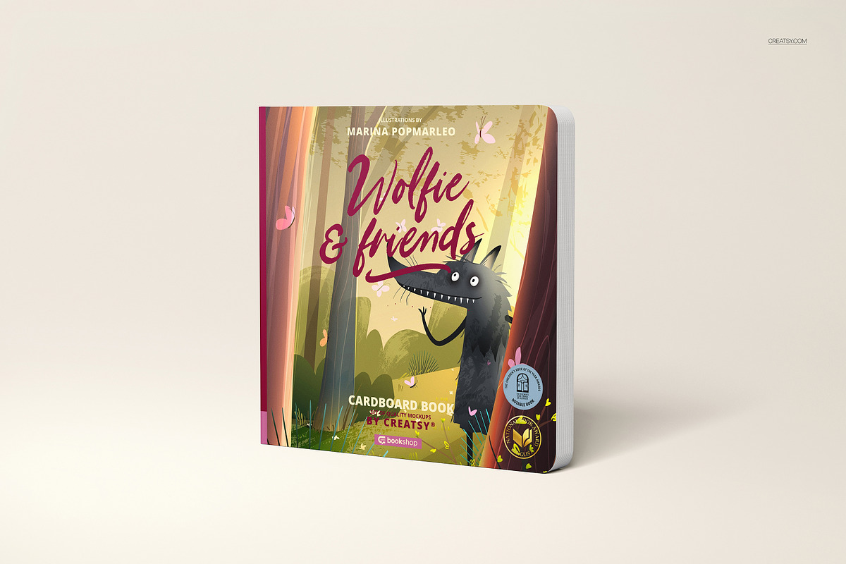Cardboard Baby book Mockup Set, a Books & Magazine Mockup by creatsy5 (Photo 8 of 14)