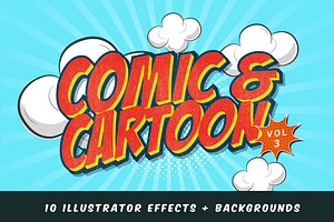 Comic And Cartoon Text Effects Vol.3