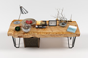 Slab coffee table, a Furniture 3D Model by inDahouze (Thumbnail 6 of 8)