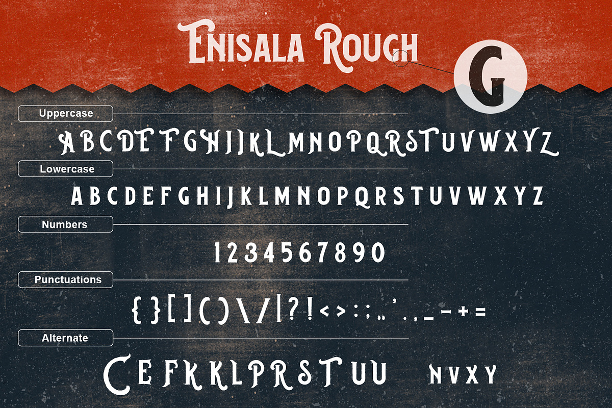 Enisala Font Family preview 5