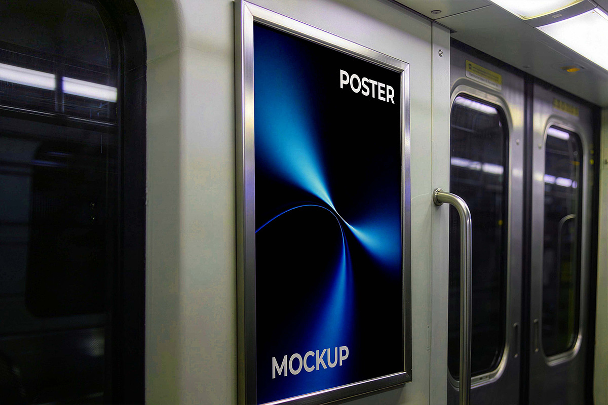 Subway Poster Mockup, an Advertising Mockup by Pitchlook.Studio (Photo 4 of 4)
