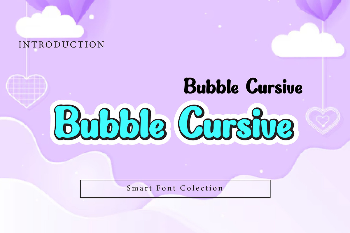 Bubble Cursive, a Slab Serif Font by Wow Magic (Photo 1 of 3)