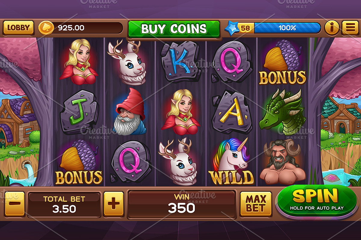 Enchanted Valley Slots game KIT, an Illustration by Saranai Store (Photo 4 of 10)