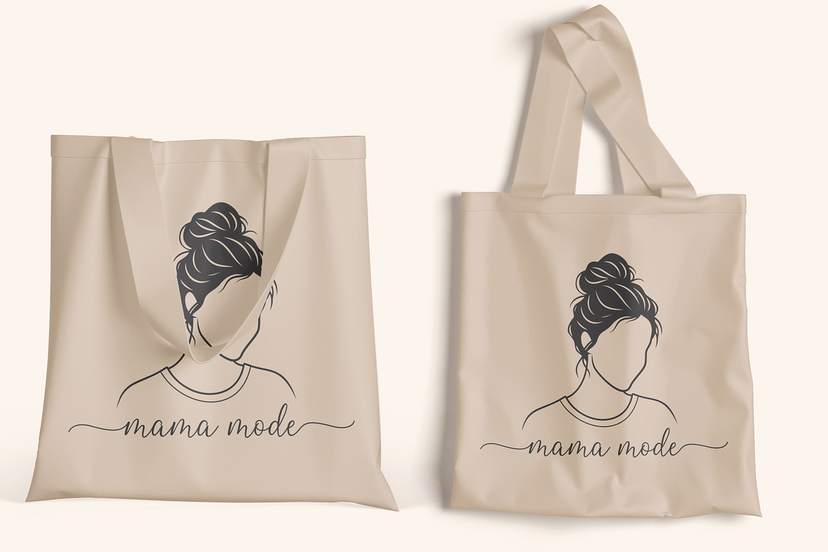 Mama Mode Mom Life Shirt Design svg, a Person Illustration by Ghagra (Photo 5 of 7)