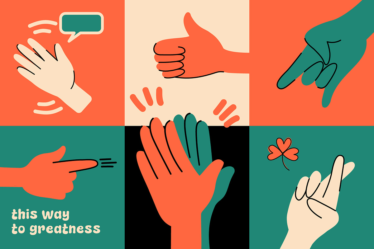Hand-Drawn Gestures – Playful Mini C, an Illustration by Graphicado (Photo 4 of 4)