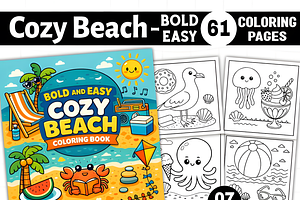 Bold and Easy Cozy Beach, an Illustration by Ink Gallery