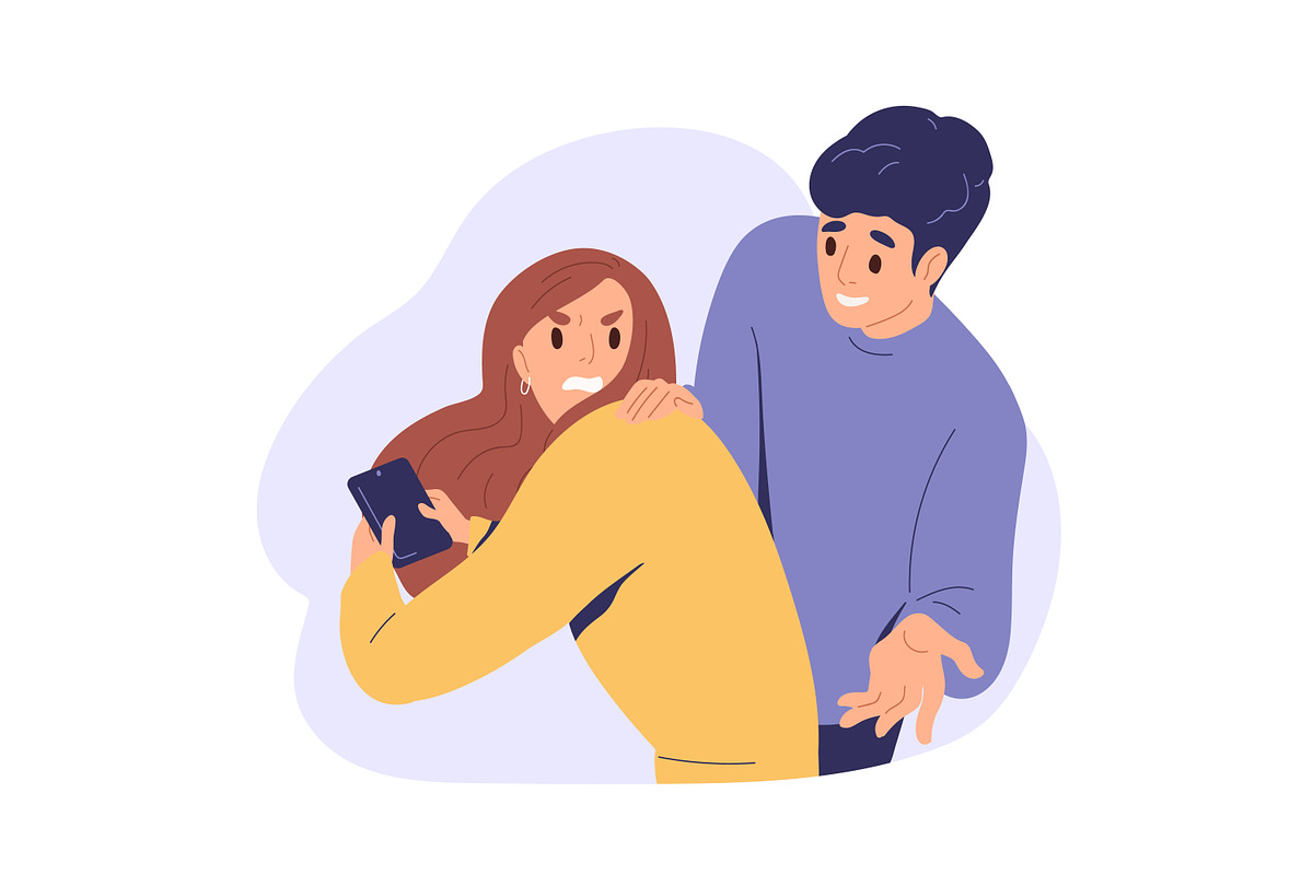 Distrust in relationships concept, a Person Illustration by Good Studio (Photo 5 of 5)