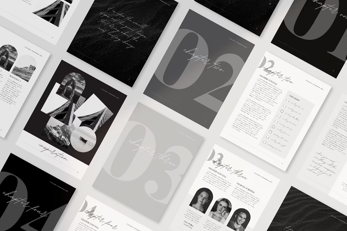 Black and White Ebook Template, a Marketing Template by frommakertomaker (Photo 1 of 10)