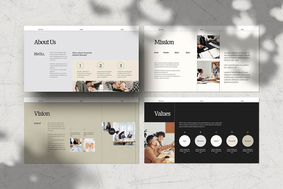 Business Slide Deck Template