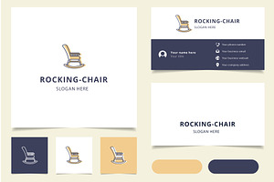 Rocking-chair Logo Design With