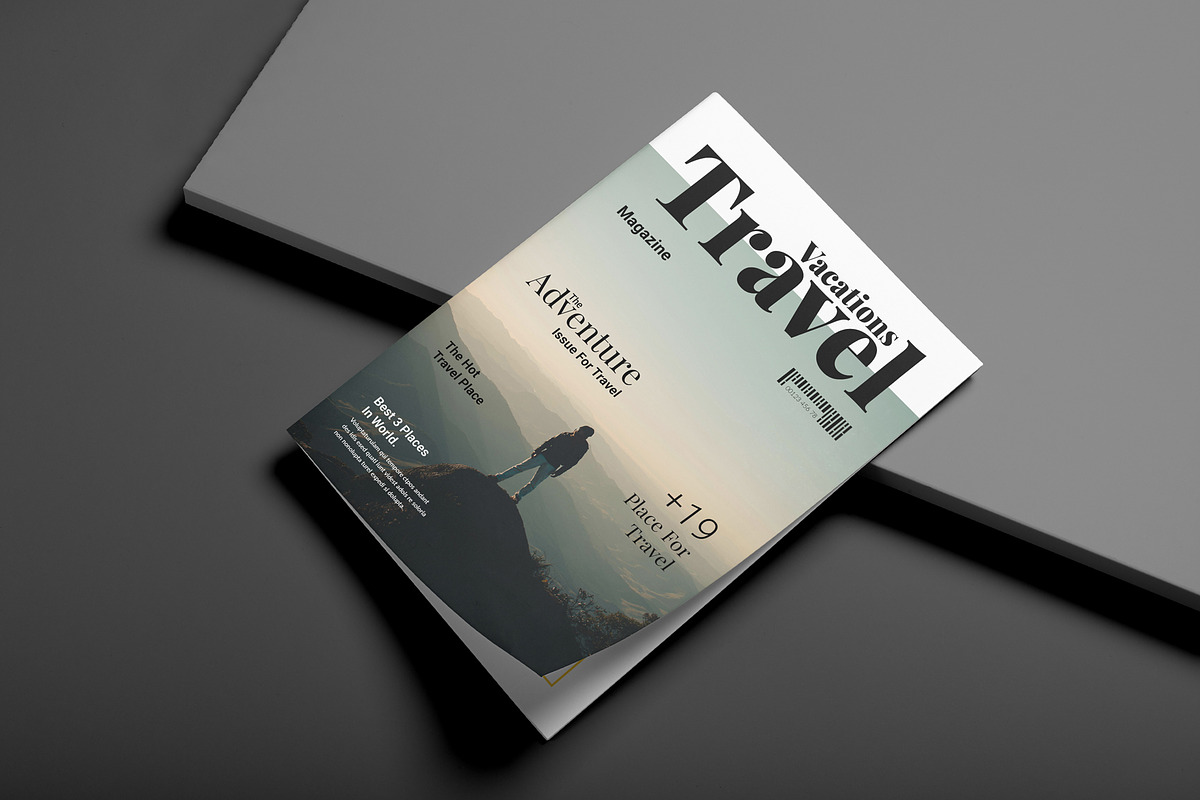 Travel & Vacation Magazine Template preview 2