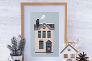 Winter snow covered houses clipart, an Education Illustration by NataLyaroArt (Thumbnail 4 of 6)