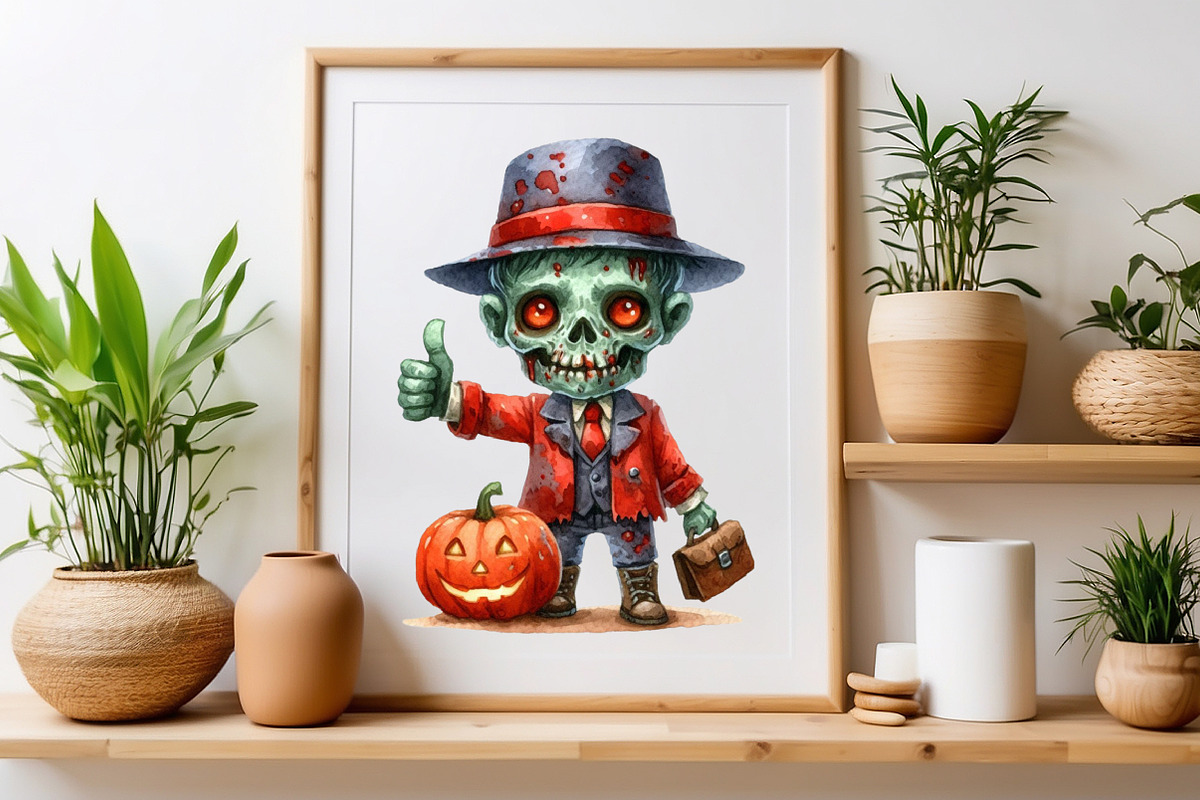 Halloween Zombie Sublimation, a Seasonal Illustration by Craft Nest (Photo 4 of 5)
