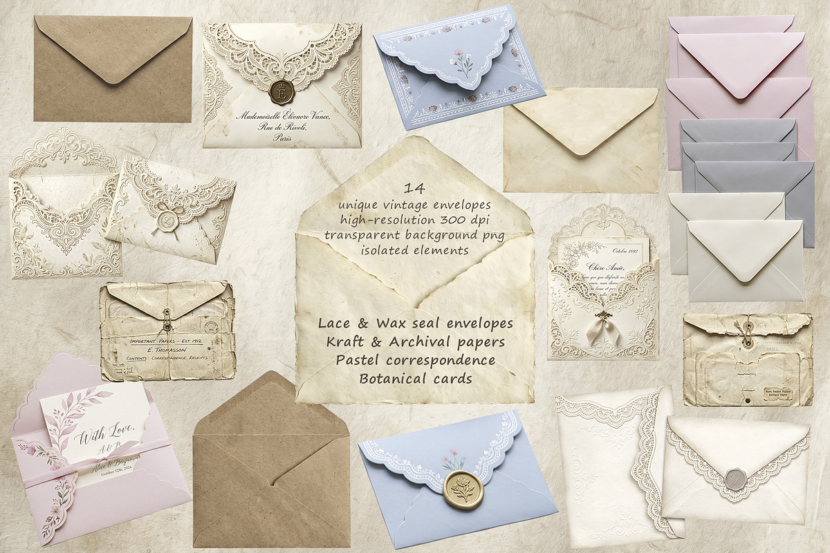 Vintage Coquette Archive, a Background Graphic by Nadia Semyroz (Photo 2 of 12)