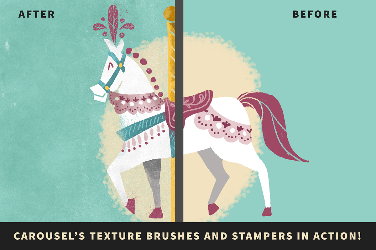 Carousel Photoshop Brush Collection, a Brush Add-On by Hues of Hodges (Photo 8 of 9)