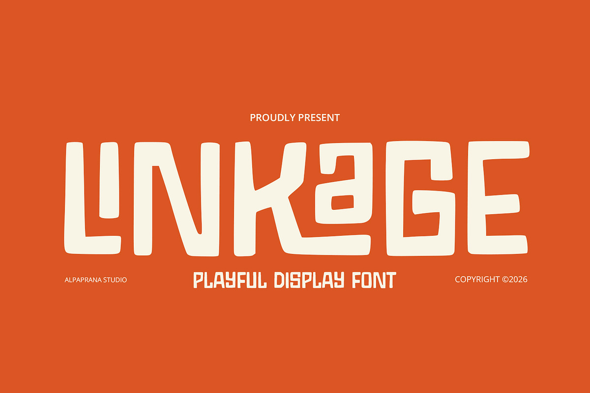 Linkage - Display Font, a Handwritten Font by Alpaprana (Photo 1 of 10)