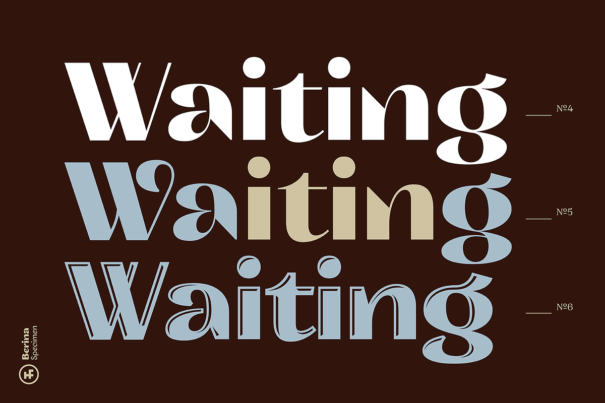 Berina Display, a Sans Serif Font by Hurufatfont (Photo 5 of 16)