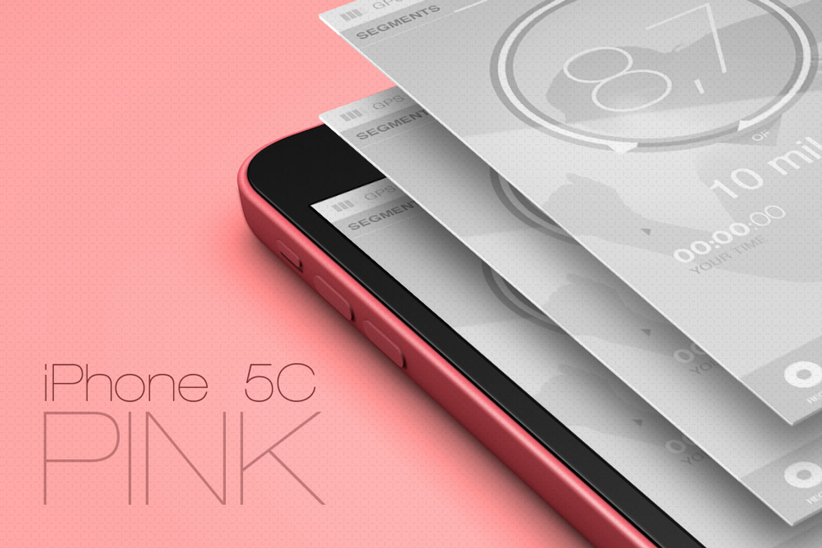 iPhone 5C Mock Ups, an iPhone Mockup by Aldo (Photo 2 of 5)