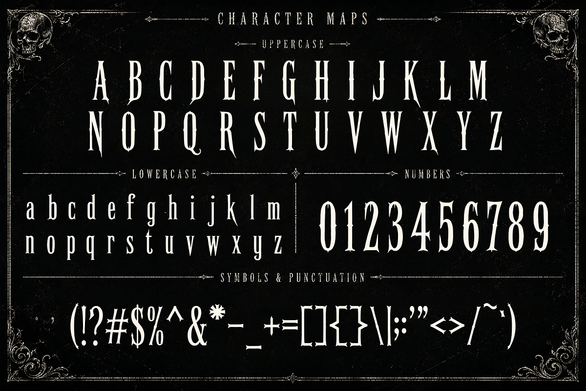 Obscura Veil - Horror Display Font, a Handwritten Font by overlaytemplates (Photo 4 of 5)