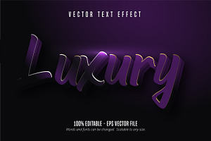 Luxury Text Effect, Editable Style