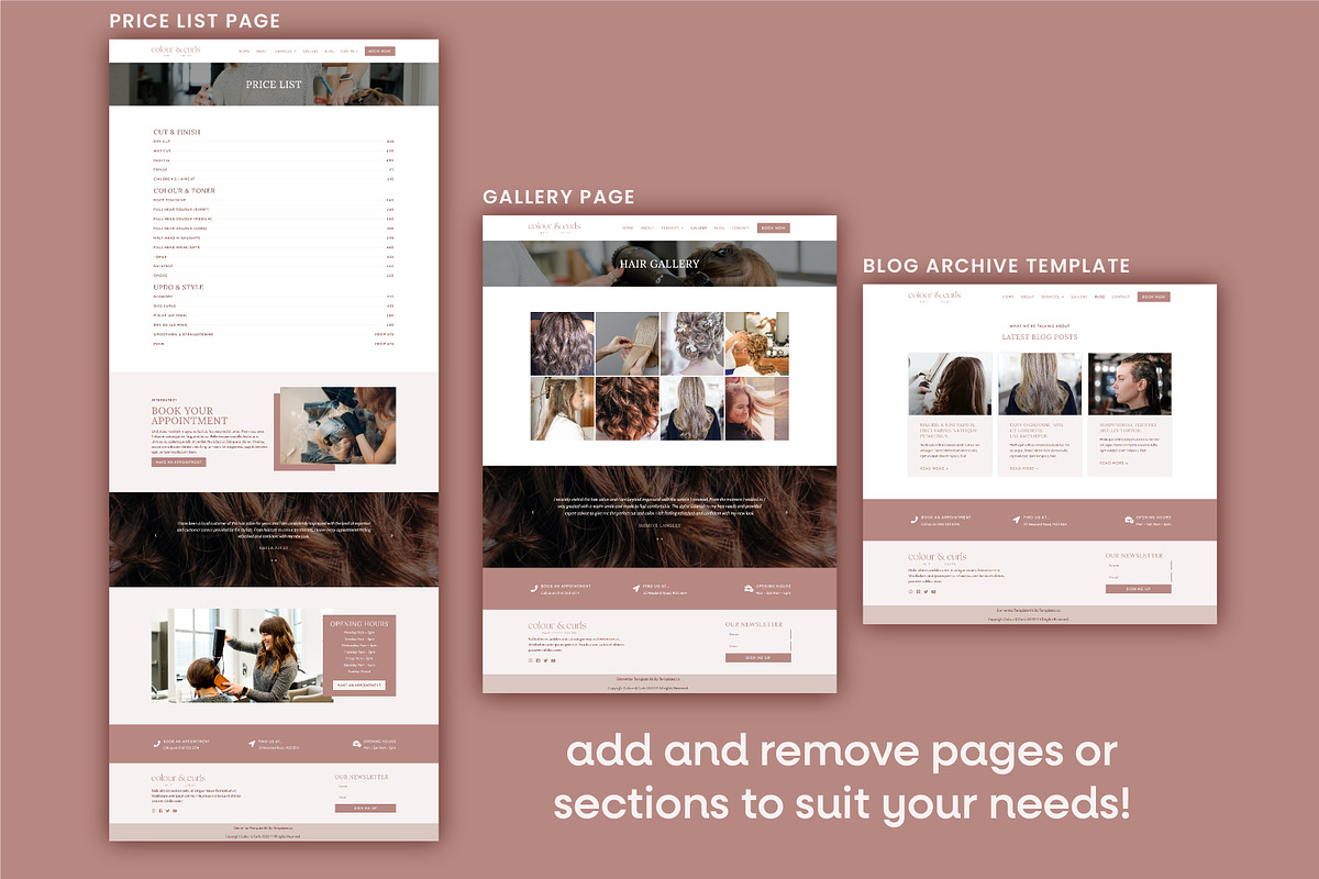 Hair Elementor Template | WordPress, a WordPress Template by Templatez.Co (Photo 5 of 7)