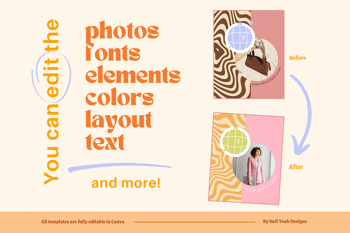 Disco Instagram Post Templates preview 7