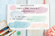 Watercolor Shapes Splotches Brushes, a Texture Graphic by Studio Julie Ann (Thumbnail 1 of 3)
