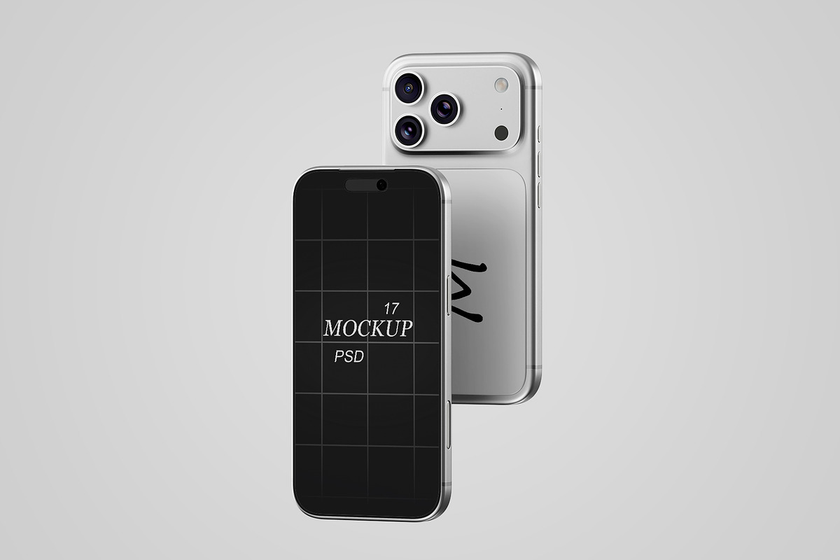 iPhone 17 Pro Max Mockup Set, an iPhone Mockup by pixelmock (Photo 3 of 10)