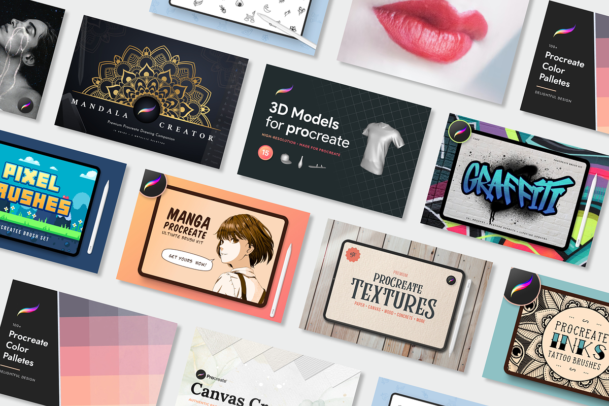 Procreate Artist Bundle, a Brush Add-On by Delightful Design (Photo 5 of 15)