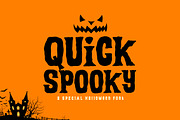 Quick Spooky, a Sans Serif Font by khurasan (Thumbnail 1 of 5)