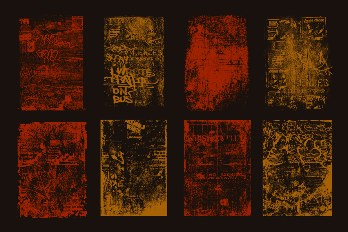 Vector Grunge Textures preview 5