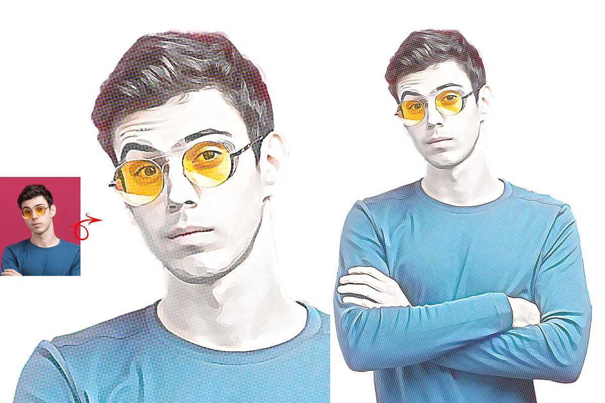 Comic Oil Paint Photoshop Action, a Brushes & More by MRI STUDIO (Photo 10 of 20)