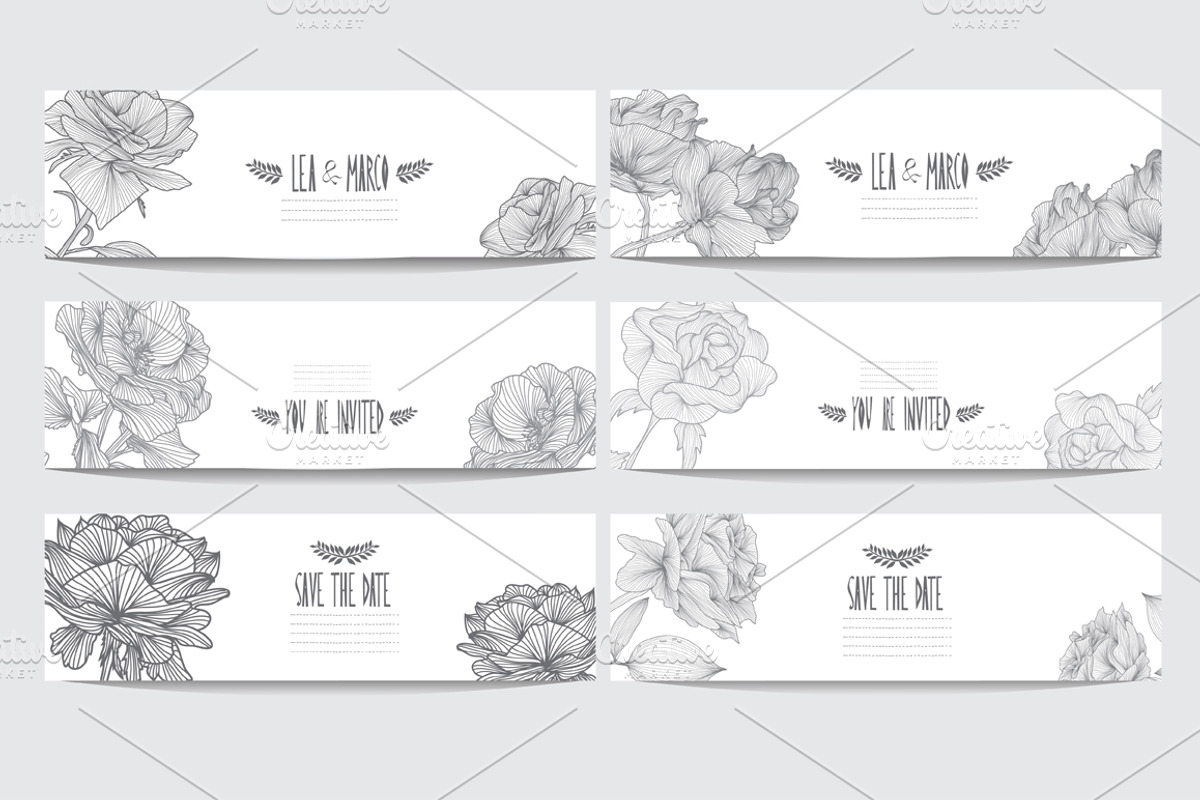 Roses and Tulips Set, an Illustration by Sunset&Sea Design (Photo 4 of 5)