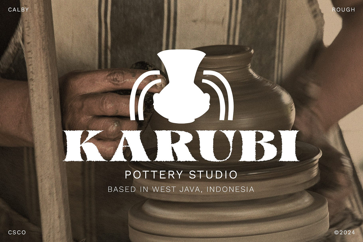 Calby Rough, a Serif Font by Craft Supply Co. (Photo 5 of 8)