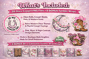Disco Cowgirl PNG Bundle, an Object Illustration by MIRoots Design Studio (Thumbnail 2 of 5)
