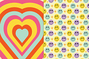 Retro Groovy Backgrounds, a Background Graphic by Cool Worker (Thumbnail 3 of 7)