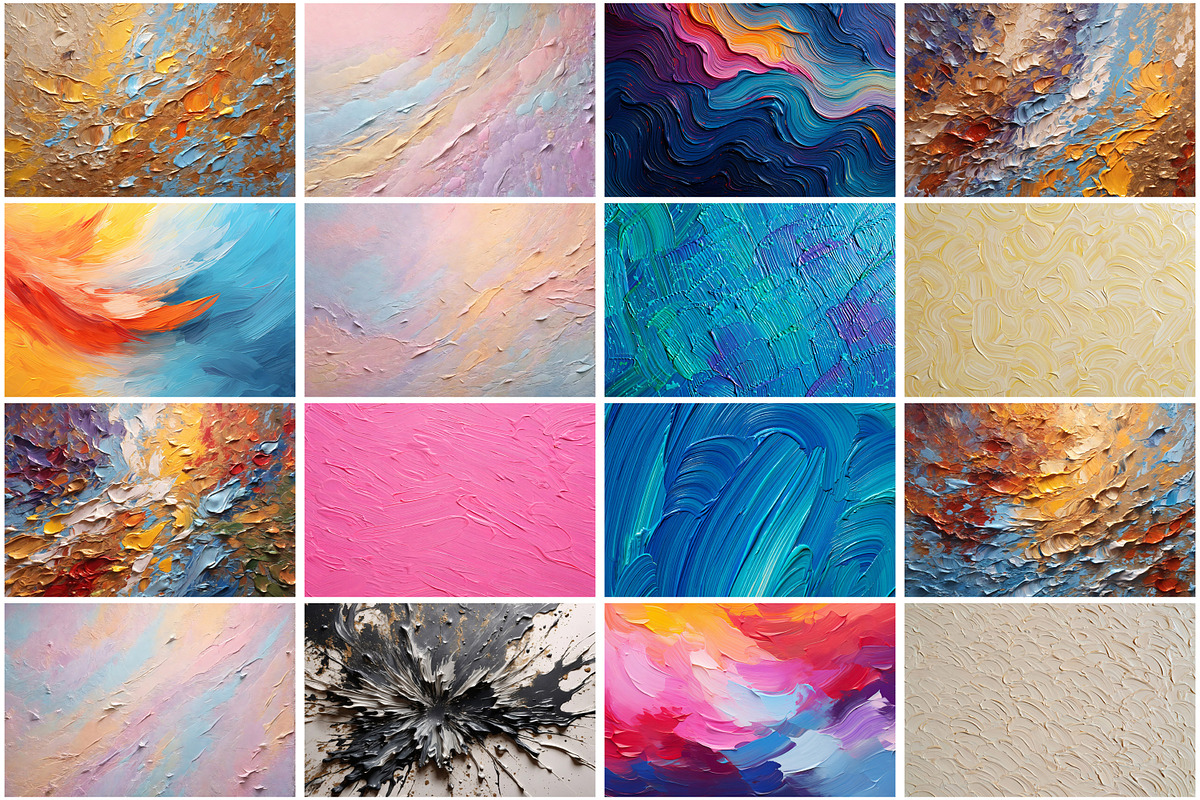 Oil Paint Texture Background, a Texture Graphic by Forhadx5 (Photo 6 of 7)