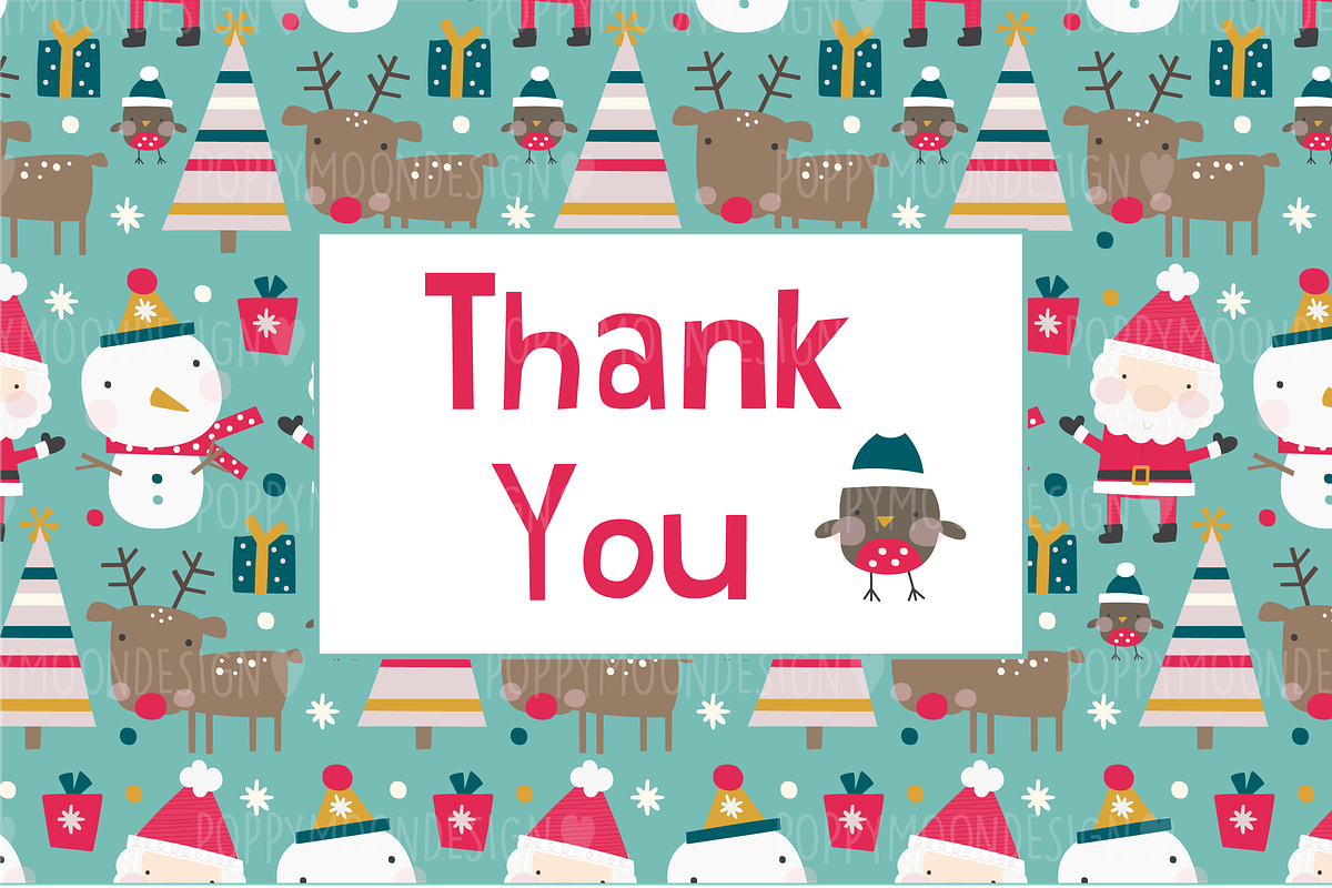 Festive fun clipart set, an Animal Illustration by Poppymoondesign (Photo 3 of 3)