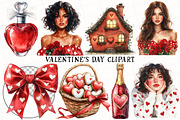Valentine’s Day Clipart, an Illustration by OK Design (Thumbnail 2 of 6)